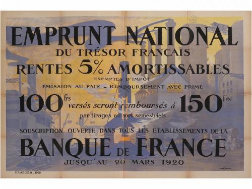 1919-1920. CARTEL. P. MALVANI; JEAN DROIL; CHAVANNAZ; MAURIC