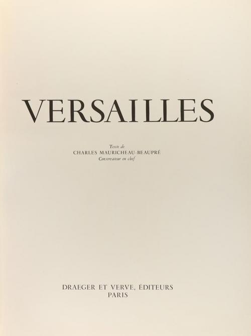 1949. LIBRO. (ARTE). MAURICHEAU-BEAUPRÉ, CHARLES:. VERSAILLE
