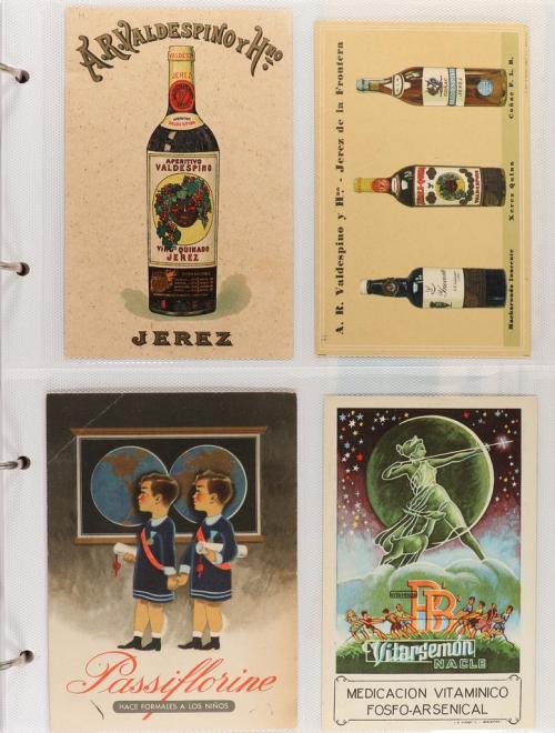 1920-1960. COLECCIONISMO. ÁLBUM VARIADO DE POSTALES Y PUBLIC