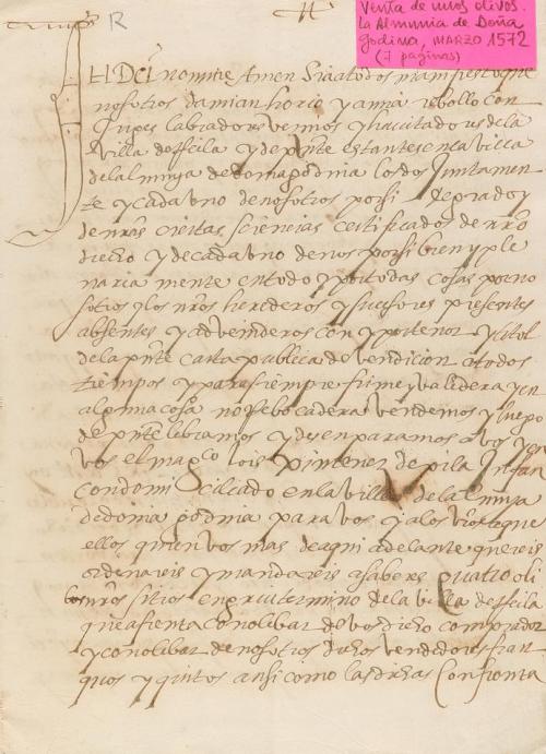 1579-1789. MANUSCRITO. (VENTA DE TIERRAS). CONJUNTO DE 5 MAN