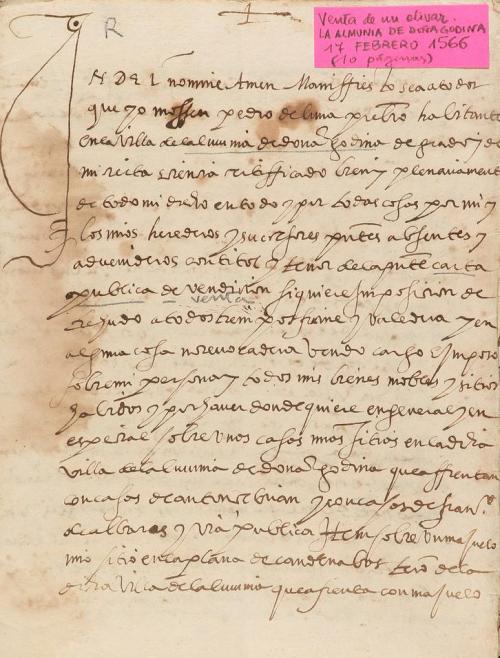 1579-1789. MANUSCRITO. (VENTA DE TIERRAS). CONJUNTO DE 5 MAN