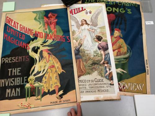 1930 ca. CARTEL. (CARTELES-MAGIA). GREAT CHANG AND FAK HONG'