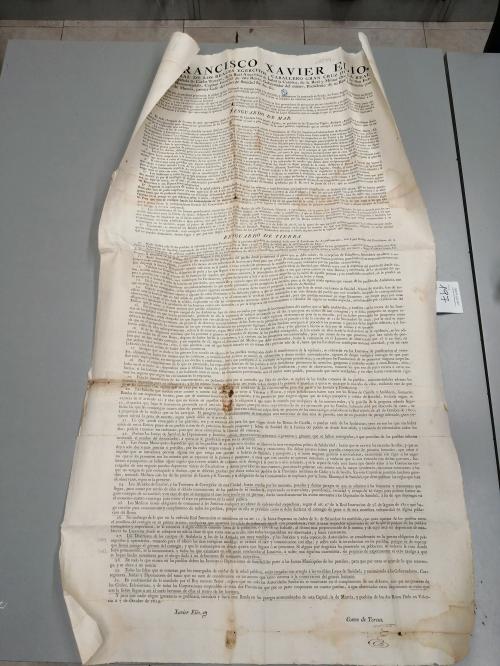 1819. COMUNICACIÓN. (BANDO-SANIDAD). DON FRANCISCO XAVIER EL