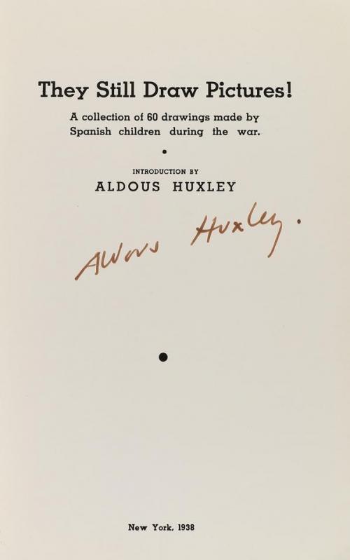 1938. LIBRO. (GUERRA CIVIL ESPAÑOLA). HUXLEY, ALDOUS:. THEY 