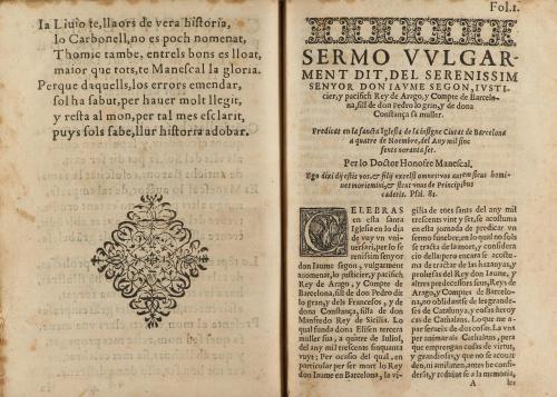 1602. LIBRO. (HUMANIDADES). MANESCAL, HONOFRE:. SERMO VULGAR