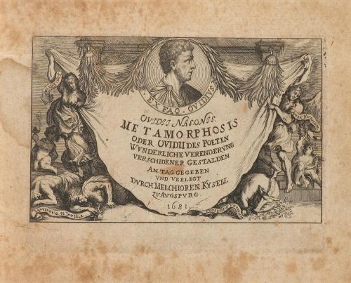1681. LIBRO. (GRABADOS-MITOLOGÍA). NASONIS, OVIDII:. METAMOR