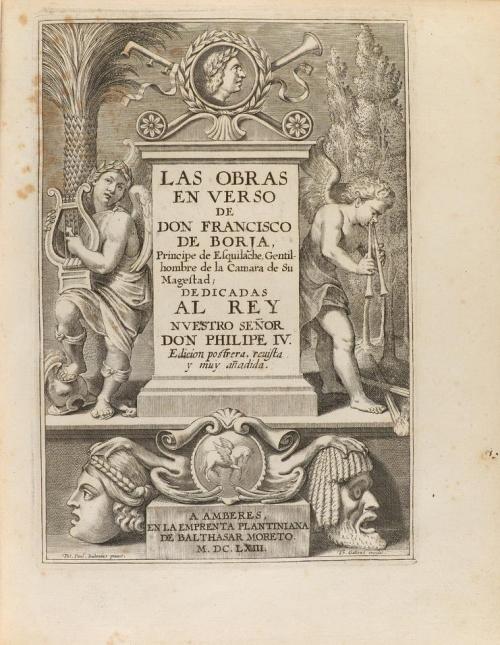 1663. LIBRO. (LITERATURA). BORJA, FRANCISCO DE:. LAS OBRAS E