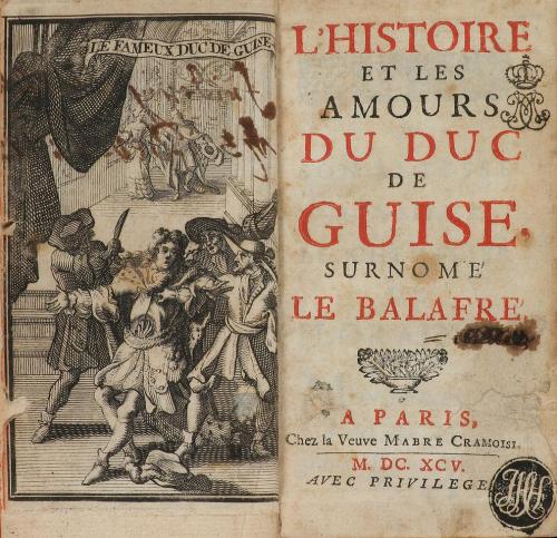 1695. LIBRO. (LITERATURA). L'HISTOIRE ET LES AMOURS DU DUC D