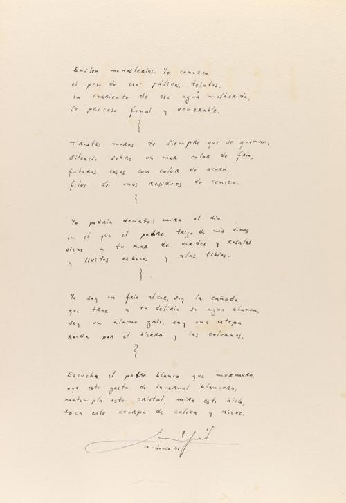 1946. LIBRO. (BIBLIOFILIA). GARCÈS, JULIO:. POESIA SIN ORILL