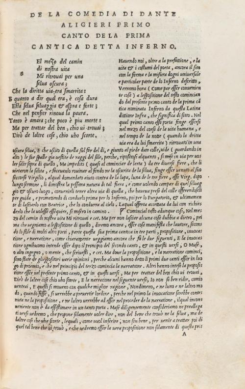 1544. LIBRO. (LITERATURA-ITALIANA). DANTE, ALIGHIERI:. LA CO