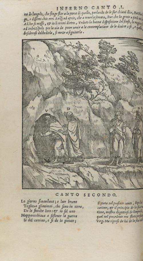 1544. LIBRO. (LITERATURA-ITALIANA). DANTE, ALIGHIERI:. LA CO