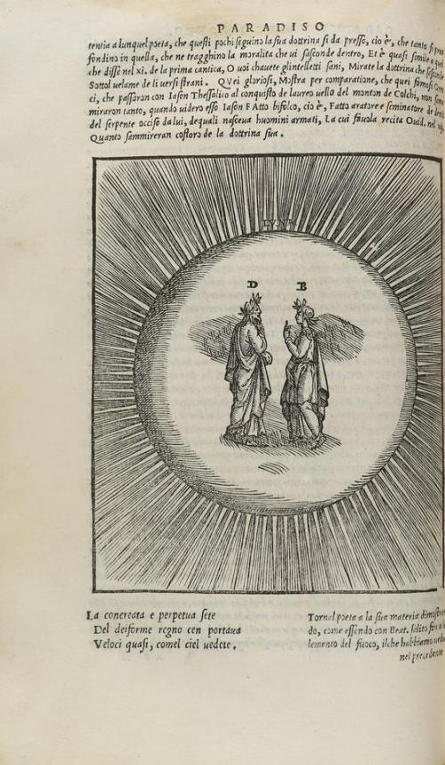 1544. LIBRO. (LITERATURA-ITALIANA). DANTE, ALIGHIERI:. LA CO