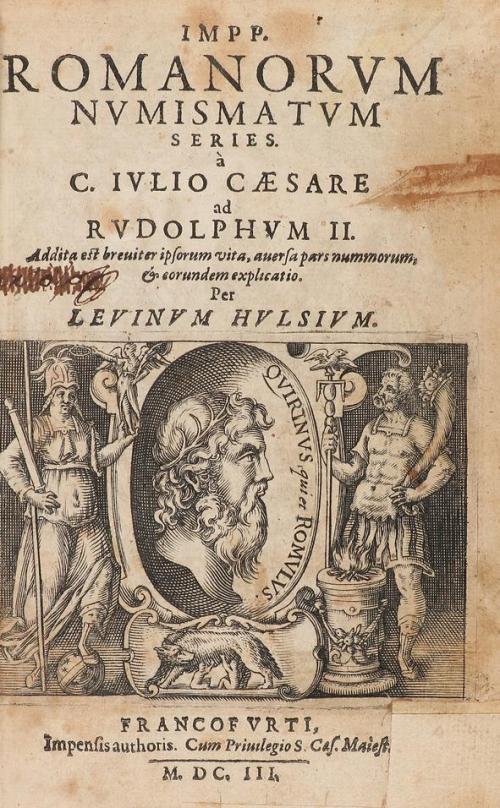 1603. LIBRO. (NUMISMÁTICA). HULSIUM, LEVINUM:. IMPP. ROMANOR