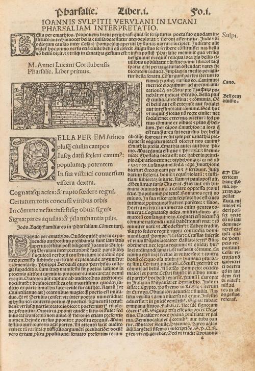 1519. LIBRO. (LITERATURA). LUCANI CORDUBENSIS, M. ANNEI:. P