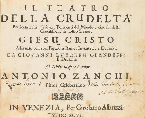 1696. GRABADO. (ARTE). LVYCHEN OLANDESE, GIOVANNI:. IL TEATR