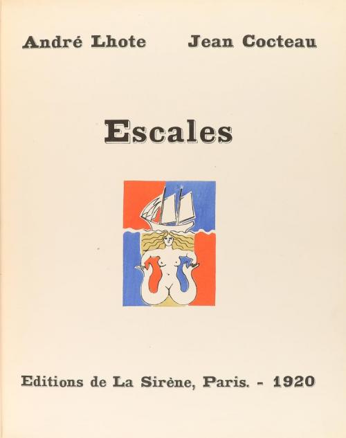 1920. LIBRO. (BIBLIOFILIA). COCTEAU, JEAN; LHOTE, ANDRÉ:. ES
