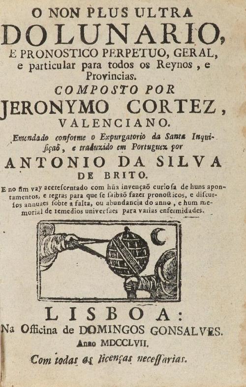 1757. LIBRO. (ASTROLOGÍA). CORTÉS, JERÓNIMO:. O NON PLUS ULT