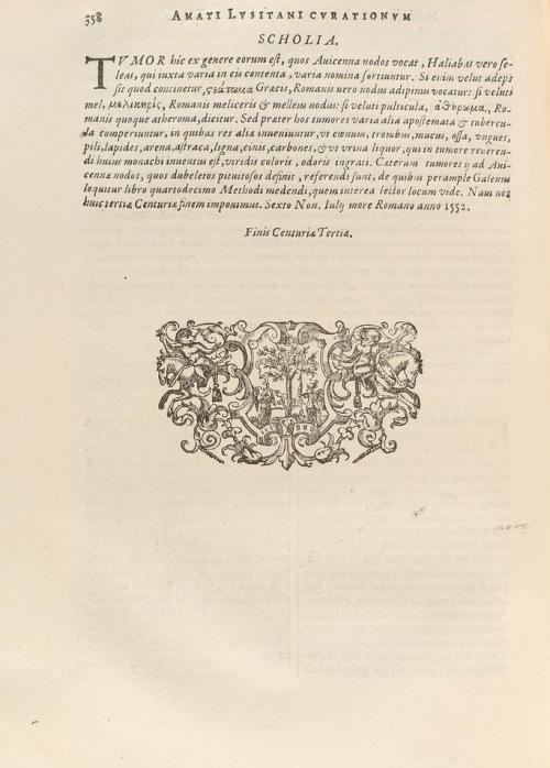 1620. LIBRO. (MEDICINA). AMATO LUSITANO [JUAN RODRIGUEZ DE C