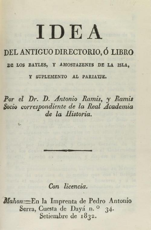 1817-1833. LIBRO. (SIGILOGRAFÍA). RAMIS Y RAMIS, JUAN:. INSC