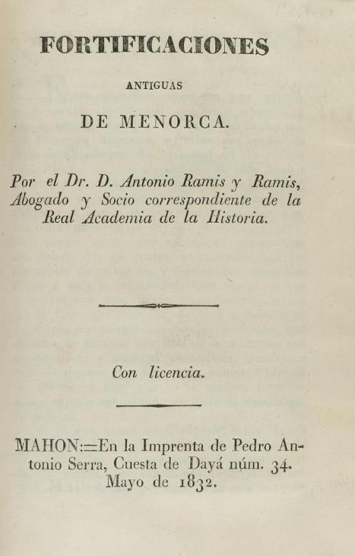 1817-1833. LIBRO. (SIGILOGRAFÍA). RAMIS Y RAMIS, JUAN:. INSC