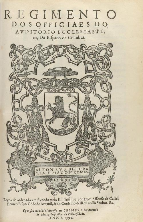 1591-1592. LIBRO. (DERECHO CANÓNICO). AFFONSO DE CASTEL BRAN