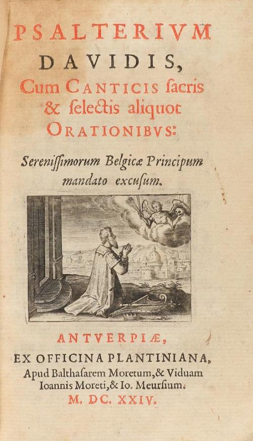 1624. LIBRO. (HUMANIDADES). PSALTERIUM DAVIDIS, CUMA CANTICI