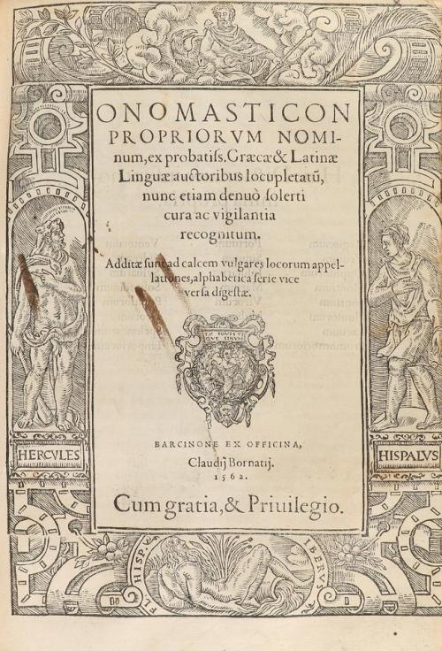 1561. LIBRO. (GRAMÁTICA). NEBRIJA, AELIO ANTONIO DE:. LEXICO