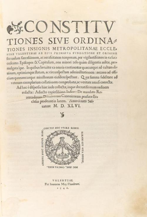 1546. LIBRO. (DERECHO CANÓNICO). [PRIMERA COMPILACIÓN DE DOC