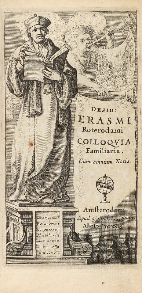 1629. LIBRO. (HUMANIDADES). ERASMUS, DESIDERIUS:. COLLOQUIA 
