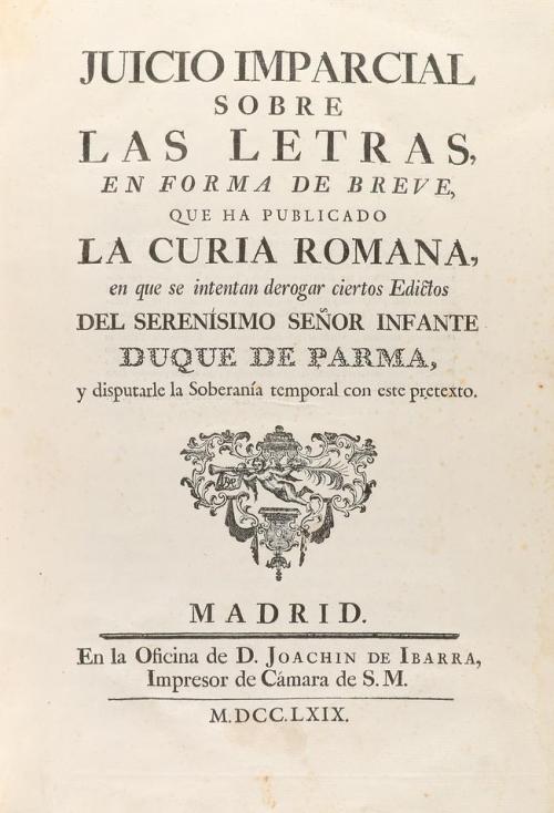 1769. LIBRO. (HISTORIA-ITALIA). [RODRIGUEZ CAMPOMANES, PEDRO