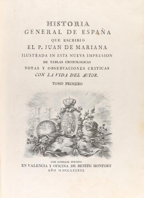 1783-1791. LIBRO. (HISTORIA). MARIANA, JUAN DE:. 7 VOL. DE H