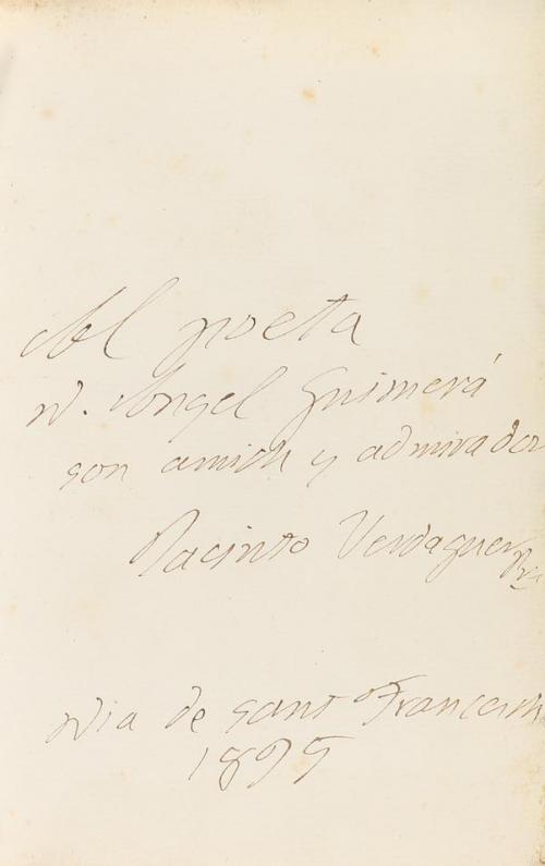 1895. LIBRO. (BIBLIOFILIA). VERDAGUER, JACINTO:. SANT FRANCE