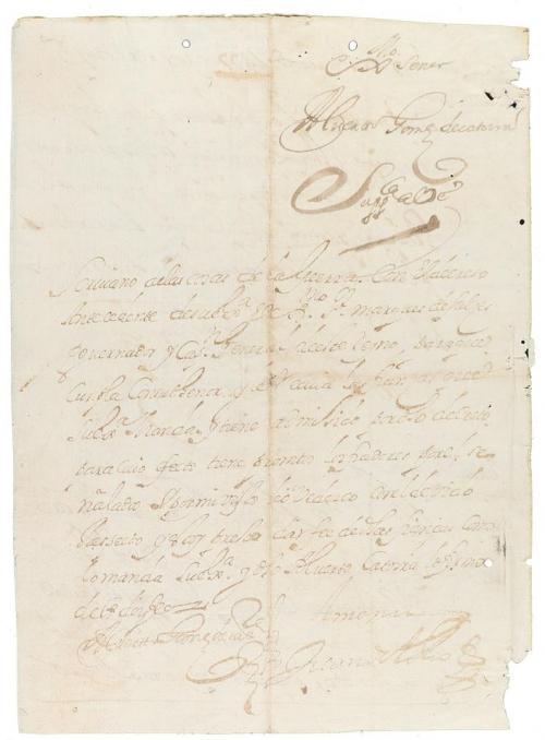 1677. MANUSCRITO. (MANUSCRITO-A CORUÑA). DOCUMENTO MANUSCRIT