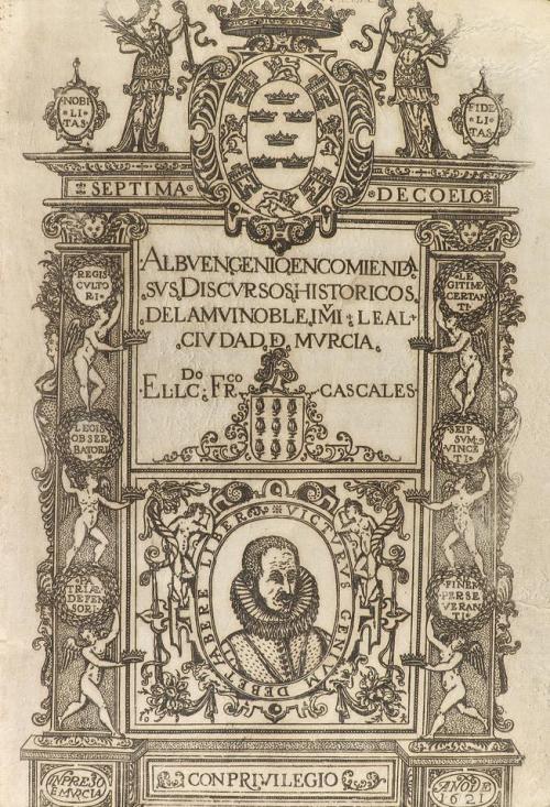 1621. LIBRO. (HISTORIA DE MURCIA). CASCALES, FRANCISCO:. AL 