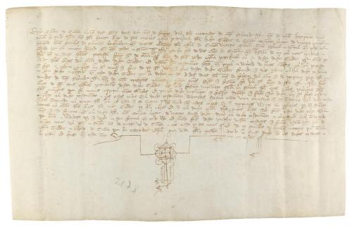 1400. MANUSCRITO. (CUENCA). PERGAMINO MANUSCRITO SOBRE EL TE