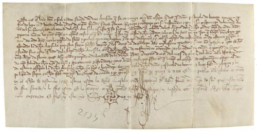 1394. MANUSCRITO. (CUENCA). PERGAMINO MANUSCRITO SOBRE EL TE