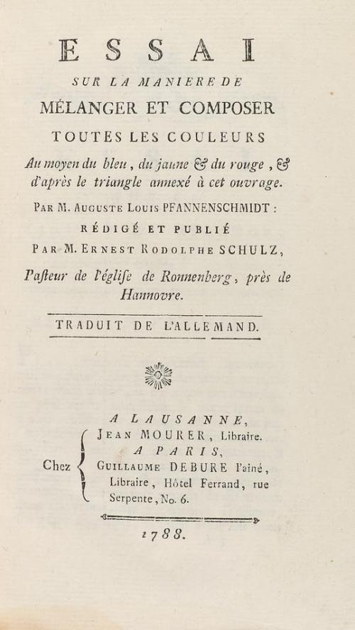 1788. LIBRO. (CIENCIAS). PFANNENSCHMIDT, LOUIS:. ESSAI SUR L
