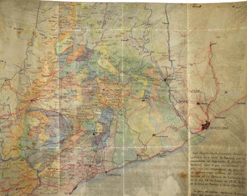 1939. MAPA. (CATALUNYA-GUERRA CIVIL). MARTORELL, VICENTE:. M