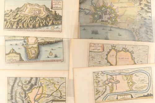 1720 ca. MAPA. (CATALUNYA). [BEAULIEU:]. LOTE DE 6 MAPAS DE 