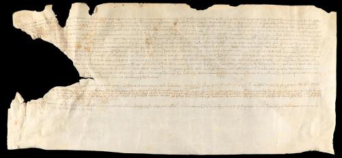 1418-1419. MANUSCRITO. (GIRONA-BANYOLES). LOTE DE DOS DOCUME