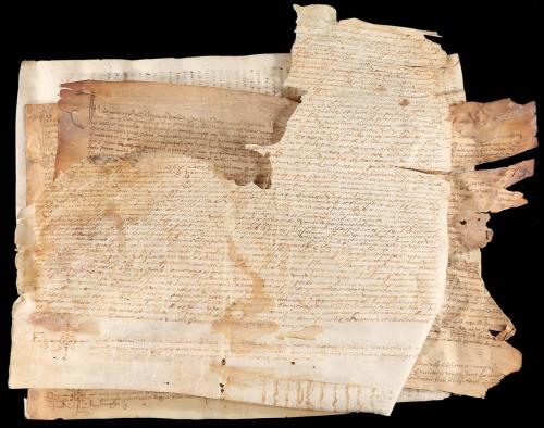 1527-1532-1560-1584. MANUSCRITO. (GIRONA). LOTE DE 4 DOCUMEN