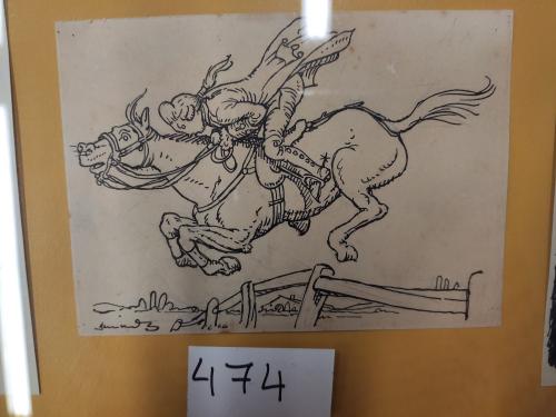 1910 ca. ORIGINAL ARTÍSTICO. JUNCEDA:. TRES DIBUJOS ORIGINAL