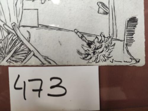 1910 ca. ORIGINAL ARTÍSTICO. JUNCEDA:. CINCO DIBUJOS ORIGINA