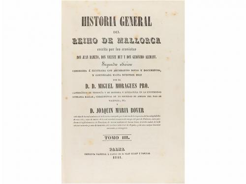 1840-1841. LIBRO. (HISTORIA- MALLORCA). DAMETO, JUAN; VICENT