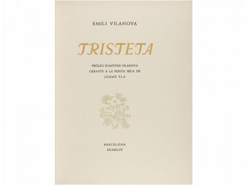 1947. LIBRO. (BIBLIOFILIA). VILANOVA, EMILI; PLA, JAUME (ilu