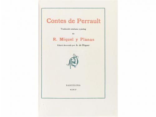 1911. LIBRO. (BIBLIOFILIA). MIQUEL Y PLANAS, R. (Trad.):. CO