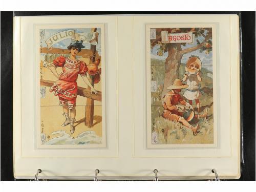 1900-1940 ca. POSTALES. TRES ÁLBUMES CON MÁS DE 300 POSTALES