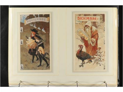 1900-1940 ca. POSTALES. TRES ÁLBUMES CON MÁS DE 300 POSTALES