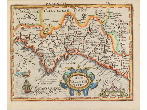 1609. MAPA. (VALENCIA-CASTILLA). MERCATOR, G.:. REGNI VALENT