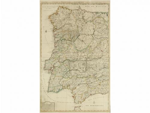 1700 ca. MAPA. (PORTUGAL-ESPAÑA). MORTIER, PIERRE; [JAILLOT,
